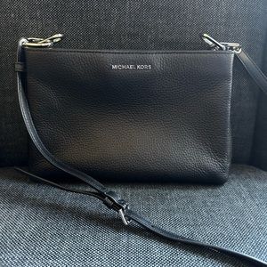 Michael Kors Black Leather Crossbody